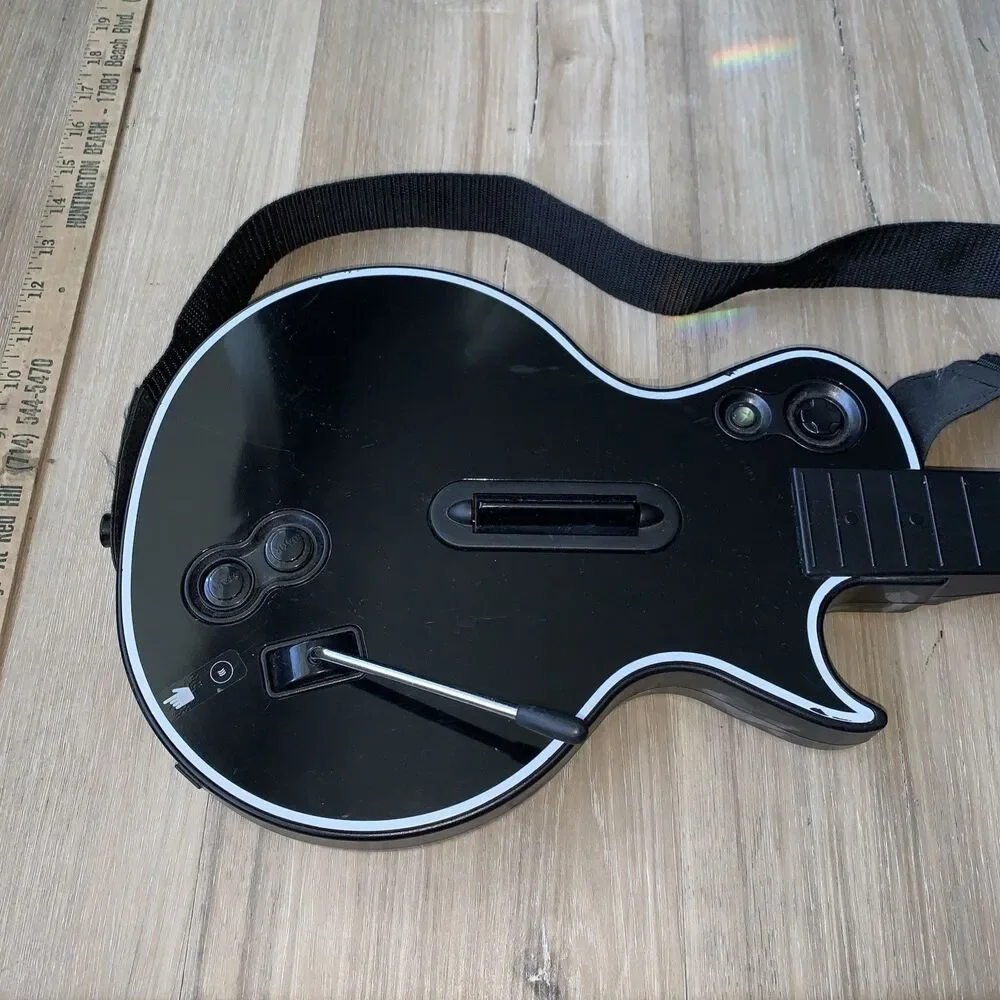 Guitar Hero Les Paul Gibson Wireless Sony Playstation w/ Dongle Original & Strap